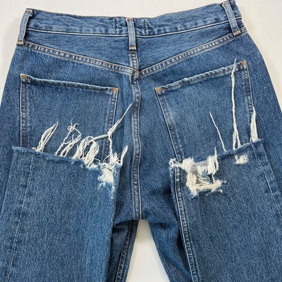 AGOLDE Riley High Rise Straight Crop Jeans in Veto Size 26 - Picture 14 of 14